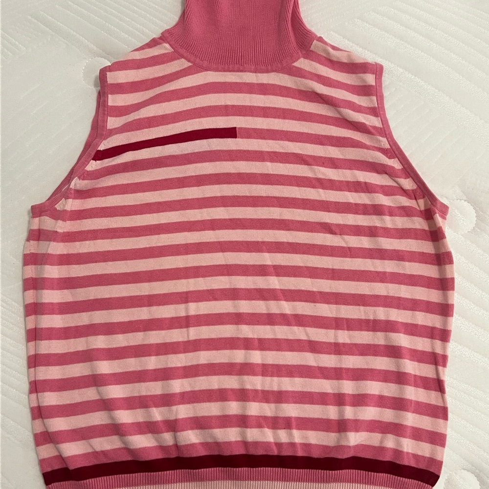 GAP Pink Striped Turtleneck Sweater